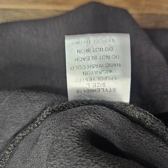 Grade & Gather Black Women's Tunic Dress Pockets Large Minimal Goth Witchy - Picture 10 of 15